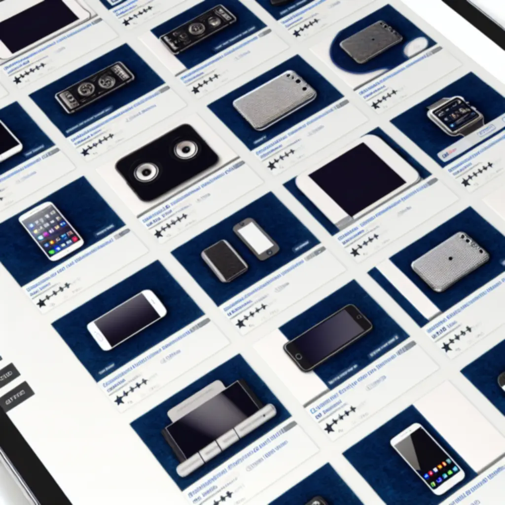 Siatka kart produktowych z miniaturami, cenami i ocenami w sklepie TechGadgetPL