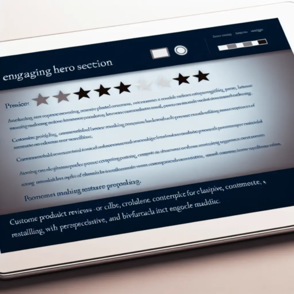 Panel z wyróżnionymi opiniami klientów o gadżetach